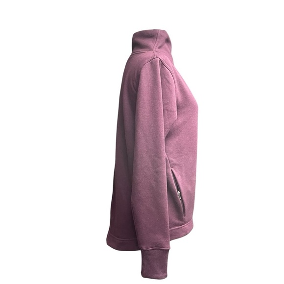 Athleta Burgundy Cozy Karma Twist Neck Sweatshirt Size XXS - Picture 4 of 16